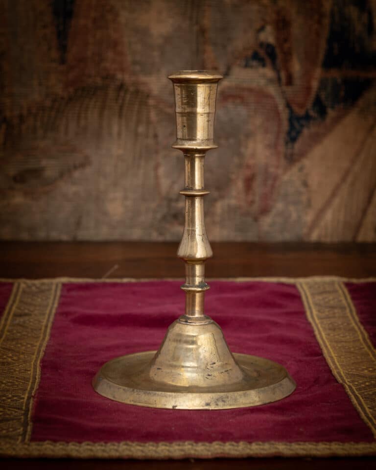 A Late Gothic Copper-Alloy Candlestick North-West Europe, probably Southern Netherlands Late 15th / early 16th century, circa 1500 Cast copper alloy