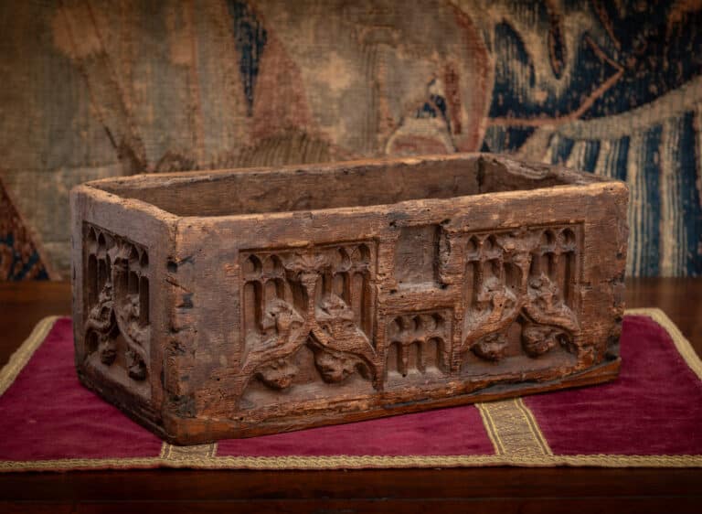 A Rare French Gothic Carved Oak Coffret France, circa 1460–1480